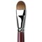 Da Vinci Kolinsky Red Oil Sable Brush - Filbert, Long Handle, Size 20